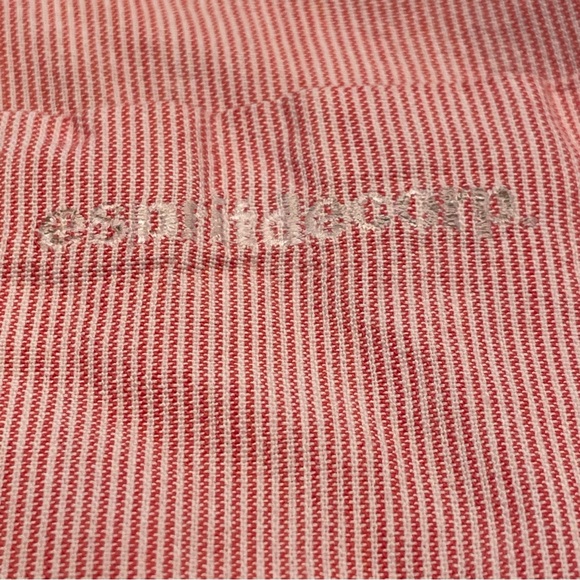 Vintage Esprit de Corp Button Red Pin Stripe - Picture 2 of 9